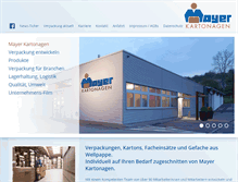 Tablet Screenshot of mayer-kartonagen.de